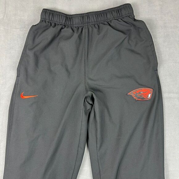 Nike Oregon State Beavers Pants Mens Small Black Sweatpants Gym Ankle‎ Zip - Picture 3 of 12